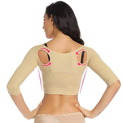 kaakaeu Corrector De Postura Corrector De Pecho para Mujeres Compresor De Espalda Corrector De Hombro Fajas Faja De Pérdida De Peso Banda De Hombro Negro