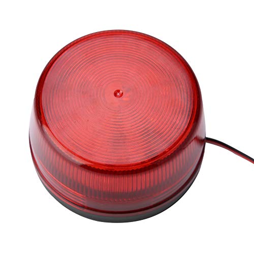 Kafuty Luz de Alarma LED roja Intermitente Luz de Alarma de Seguridad Luz de Advertencia de señal estroboscópica Luz Intermitente Continua y rápida Mejor Efecto de Advertencia