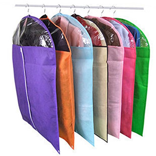 KAIMO Chaqueta 4PZA Moda a Prueba de Polvo del Protector Bolsa de almacenaje de la Ropa de la Ropa Cubierta de la Caja Bolsas de Almacenamiento, 58 * 80cm, 8color Entrega al Azar