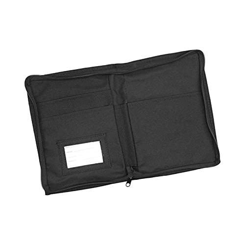 KAIMO Soporte de Almacenamiento Organizador de Caja de Guantes Ajuste para manuales Documentos de automóviles Bolsa de Guantes con Bolsillos múltiples (Color Name : Black)