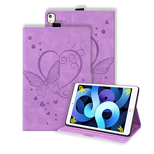 Keikail Funda Compatible iPad 9/ 8 /7 (10,2 Pulgadas, 2020/2019 Modelo, 8ª/7ª Generación), Funda Protectora de Cuero PU, Cubierta Estuche Carcasa Tipo Libro Fina con Soporte Función , Púrpura