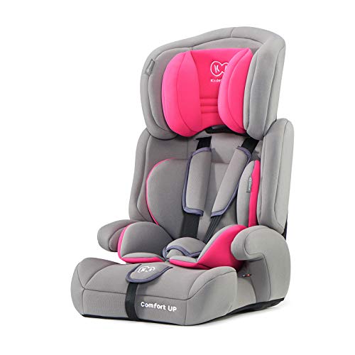 Kinderkraft Silla de Coche Ajustable COMFORT UP, Grupo 1/2/3, 9-36 Kg, Rosa