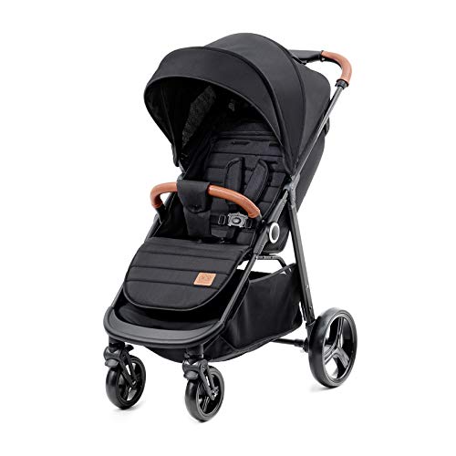 Kinderkraft Silla de Paseo GRANDE, Carrito, Capota Desplegable, para Niños, Negro