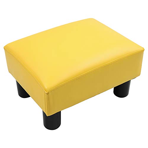 KKTONER Escabel para Sofá Cama Banco para Zapato Pasillo Asiento Sala de Estar del hogar reposapies Sofa(Amarillo)