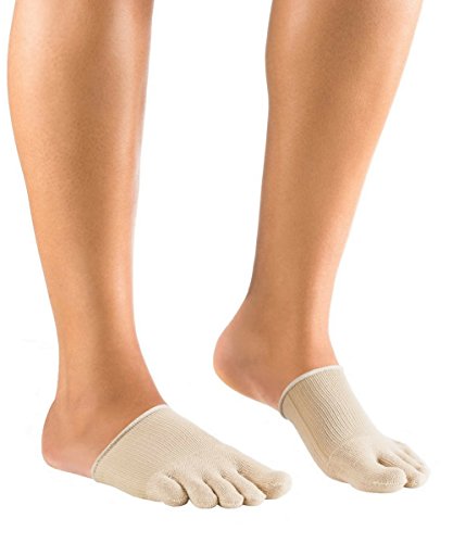 Knitido Dr. Foot Hallux Valgus | Banda metatarsal para juanetes con dedos cerrados, Colores:beige, Talla:41-46