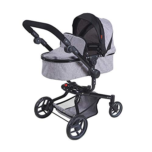 KNORRTOYS.COM 90987 Boonk - Cochecito para muñecas, Color Gris