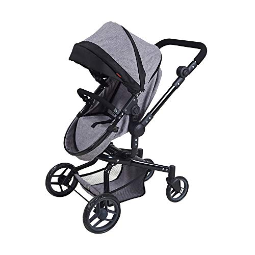 KNORRTOYS.COM 90987 Boonk - Cochecito para muñecas, Color Gris