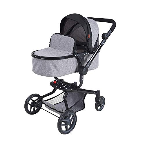 KNORRTOYS.COM 90987 Boonk - Cochecito para muñecas, Color Gris