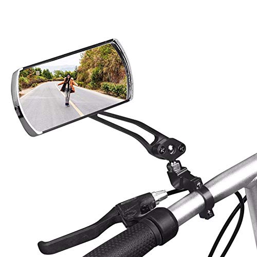 KUAQI Espejo de Bicicleta MTB Espejo retrovisor de Bicicleta de Carretera Manillar de Ciclismo Ojo Trasero Espejo de Punto Ciego Espejos retrovisores de Seguridad Flexibles para Bicicleta