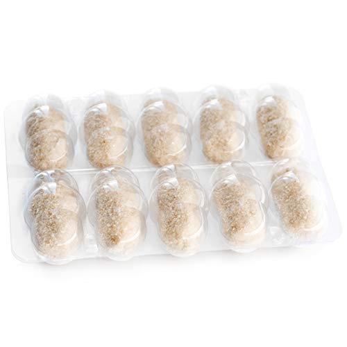 La Croquetera - Pack de 40 bandejas apilables y Reutilizables - para 400 masas (croquetas, albóndigas, Bolas, etc.) - 100% español : Patentado y Fabricado en España