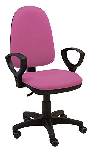 La Silla de Claudia - Silla Escritorio y Oficina Torino Color Rosa Frambuesa. Silla Oficina ergonómica con reposabrazos. Asiento y Respaldo Regulables. Ruedas de Goma