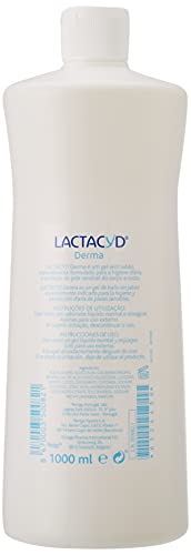 Lactacyd Derma - Gel de Baño, Sin Jabón, Hipoalergénico, preserva las defensas naturales de la piel, 1000 ml