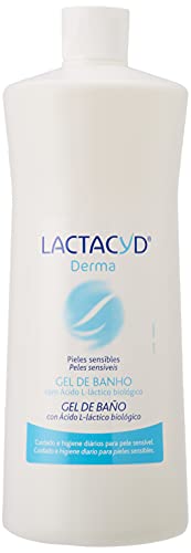 Lactacyd Derma - Gel de Baño, Sin Jabón, Hipoalergénico, preserva las defensas naturales de la piel, 1000 ml