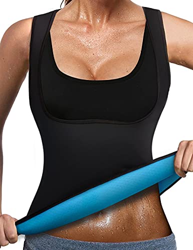 LaLaAreal Faja Reductora Adelgazante Abdominal Mujer Camiseta Sauna Chaleco Neopreno Comprecion para Fitness Postparto