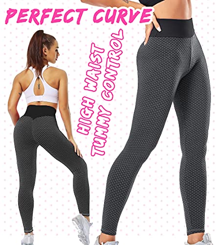 lalamelon Mallas Push up Mujer Leggins Deportivos Yoga Leggings de Cintura Alta Pantalones Deporte con Bolsillos para Fitness Running Elásticos y Transpirables