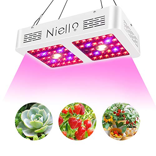 Lámpara de crecimiento Niello CREE COB 600W, lámpara de planta de espectro completo con conexión en cadena. lampe led horticole para plantas de interior todas las fases del crecimiento de la planta