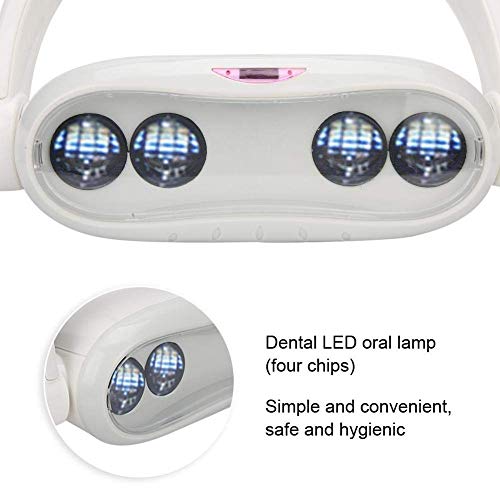 Lámpara de inducción dental, lámpara de inducción LED, lámpara de examen oral quirúrgica sin sombras con luz fría LED de 15 W para sillón dental, 22 mm / 26 mm, accesorios para sillón dental