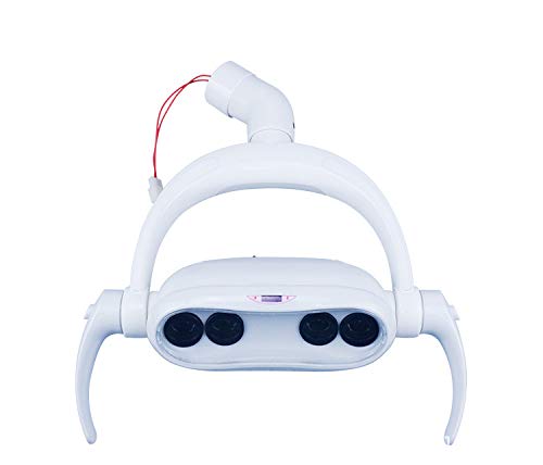 Lámpara de inducción dental, lámpara de inducción LED, lámpara de examen oral quirúrgica sin sombras con luz fría LED de 15 W para sillón dental, 22 mm / 26 mm, accesorios para sillón dental