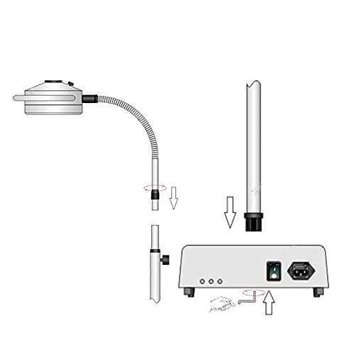 Lámpara Sin Sombras De La CA De La Luz del Examen Médico Quirúrgico Móvil De Dental Power 36W 12 LED