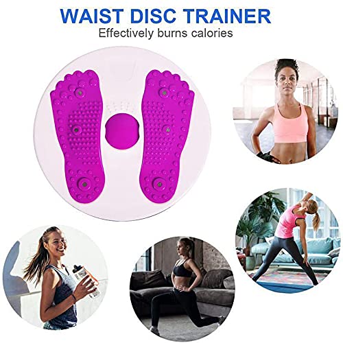 laoonl Disco de fitness giratorio de 27,5 cm para entrenamiento en el lugar de deporte, aparato de adelgazamiento para el hogar y la oficina