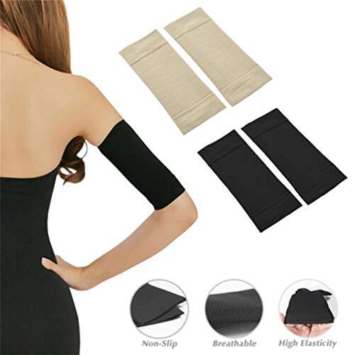 Las mujeres Elástica de Compresión Brazo Shaping Mangas de Adelgazamiento Brazo Shaperwear mangas para brazo Pérdida de Peso Masajeador de Codo Brazos En