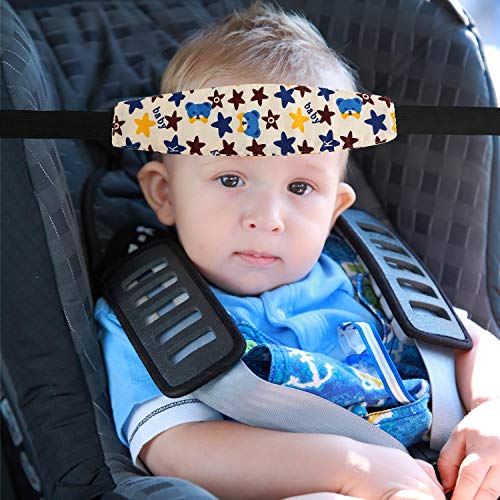 LEADSTAR 2 Piezas Soporte de Cabeza para Niños, Soporte de la Cabeza para Cinturón de Seguridad de Coche para Bebé, Cinturón de Sujeción Ajustable de Niños de la Cabeza para Dormir Bebé