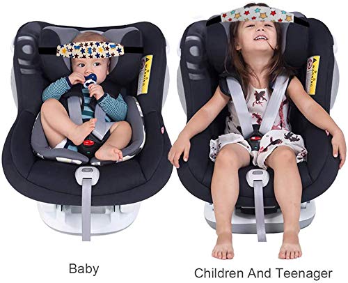 LEADSTAR 2 Piezas Soporte de Cabeza para Niños, Soporte de la Cabeza para Cinturón de Seguridad de Coche para Bebé, Cinturón de Sujeción Ajustable de Niños de la Cabeza para Dormir Bebé