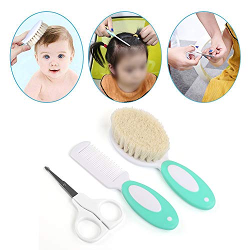 LEADSTAR Bebe Recien Nacido, Set para el Cuidado del Bebé, 8 PCS Neceser Bebe Cuidado de Aseo Bebé Kit de Cuidado de Salud Seguro Infantil Enfermera Diaria Herramienta Cepillo de Pelo Tijeras de Uñas