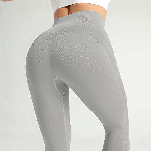 Leggings Correr Mallas Deportivas Pantalones Mujer Señora de cintura alta sin fisuras polainas de Control de Abdomen atractivo de la elevación del extremo Scrunch flacos de Yoga Operando gimnasio de f