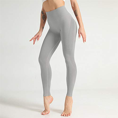 Leggings Correr Mallas Deportivas Pantalones Mujer Señora de cintura alta sin fisuras polainas de Control de Abdomen atractivo de la elevación del extremo Scrunch flacos de Yoga Operando gimnasio de f