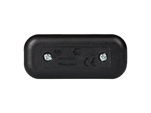 legrand 040194E Interruptor Estrecho de Paso para Lámpara, 250 V, Negro