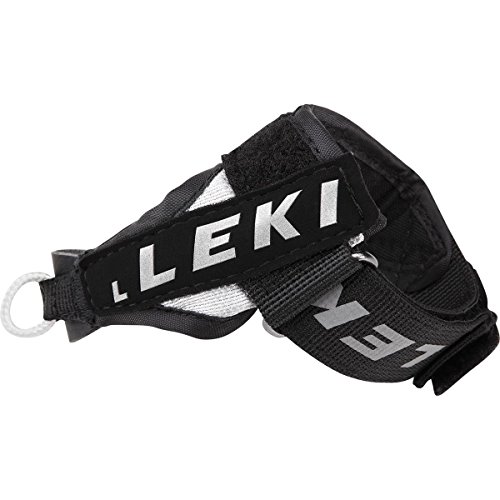 Leki Shark Nordic Dragoneras para la empuñadura del bastón de Marcha nórdica, Unisex, 886330125, Schwar/Silber, S/M/L