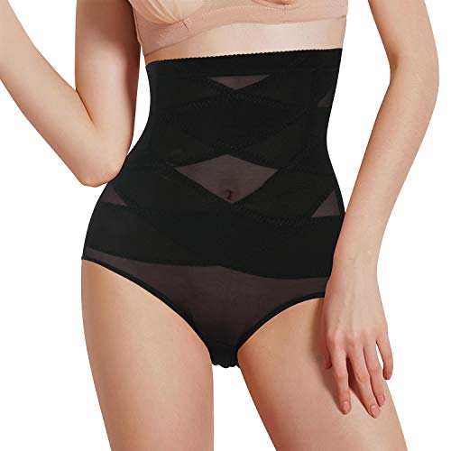 Lenceria Moldeadora Mujer Fajas Reductoras adelgazantes Mujer Body Shaper Shorts Braga Faja Postparto Shapewear Braguitas Moldeadoras para Mujer Body Moldeador Faja Pantalon (Negro, Medium)