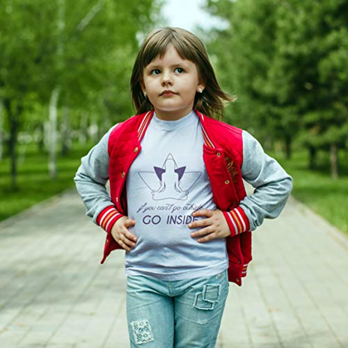 lepni.me Camiseta para Niño/Niña Entra En Mantra Ropa de Yoga de Cuarentena (9-11 Years Blanco Multicolor)