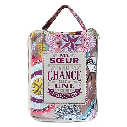 LES PETITES NANAS Les Petites NAS – Bolsa de la Compra Personalizada con diseño de Hermana – 0422100005, Poliéster, Multicolor, Rosa, Azul, Morado, Beige, Talla única