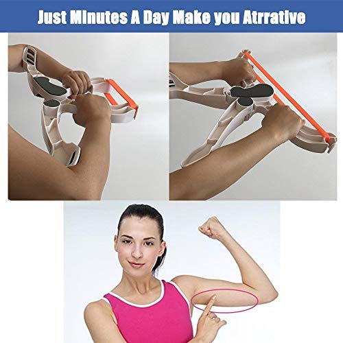 Letton Máquina de Ejercicios para el Brazo Parte Superior del Cuerpo Ejercicio de Resistencia con 3 Bandas de Entrenamiento de Resistencia del Sistema para Mujeres