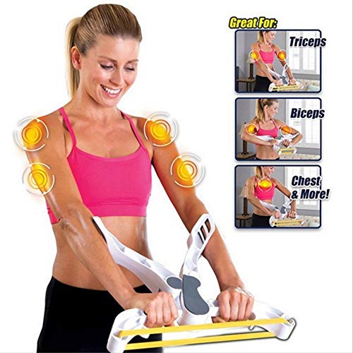 Letton Máquina de Ejercicios para el Brazo Parte Superior del Cuerpo Ejercicio de Resistencia con 3 Bandas de Entrenamiento de Resistencia del Sistema para Mujeres