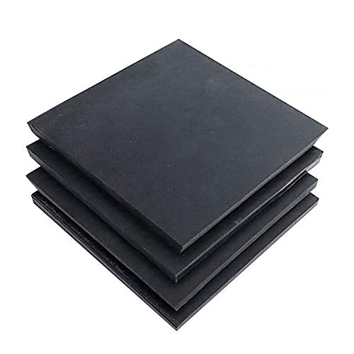 Lezed Pad de goma de amortiguación Esterilla De Goma Universal Almohadillas antivibración de la Lavadora Adecuado Para Electrodomésticos, Refrigeradores,Silla de mesa 10 Piezas Negro 50 * 50 * 10mm