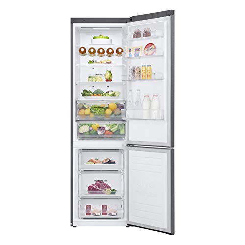 LG GBB62PZHMN Frigorífico Combi 2m, A++, capacidad de 419 l, serie 6, Inox Antihuellas