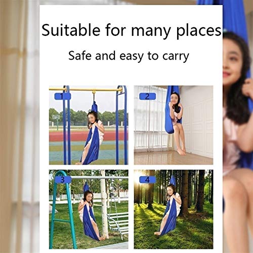 LICHUXIN Columpio Terapéutico Interior para Niños Hamaca para Niños A Adultos Hamaca Suave con Necesidades Especiales para Niños Yoga Integración Sensorial Camping Al Aire Libre Gray