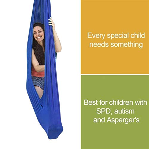 LICHUXIN Columpio Terapéutico Interior para Niños Hamaca para Niños A Adultos Hamaca Suave con Necesidades Especiales para Niños Yoga Integración Sensorial Camping Al Aire Libre Gray