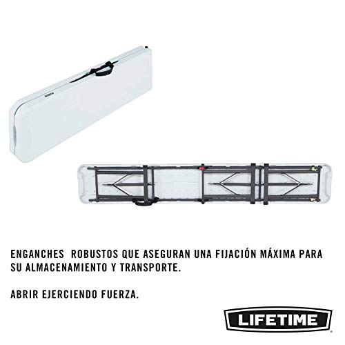 LIFETIME 80305 - Banco plegable ultrarresistente 454 kg LIFETIME 183x29x42 cm uv100