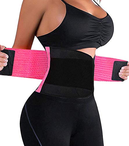 LiGG LiGG Faja Reductora Adelgazante de Neopreno Faja Abdomen Adelgazar Respirable Faja Adelgazante Quema Grasa Faja Lumbar Abdominal para Sudar y Adelgazar Mujer y Hombre,Lightpink,M