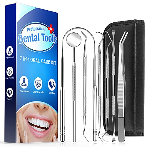 Limpiador de Lengua, limpieza dental kit dientes dentales que blanquea Kit de Blanqueamiento de Dientes Mantener la Boca Fresca 7PCS