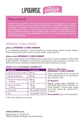 LIPOGRASIL 15 Días Choque, Control de Peso, Quemagrasas, Efecto Antioxidante, Complemento Alimenticio, Salud y Cuidado Personal