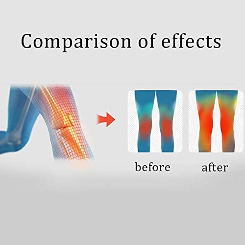 LIRONGXILY Rodillera calentada, almohadilla calefactora para rodilla turmalina, rodillera, soporte para artritis, esguinces, calambres y dolor en las articulaciones, uso para hombres y mujeres