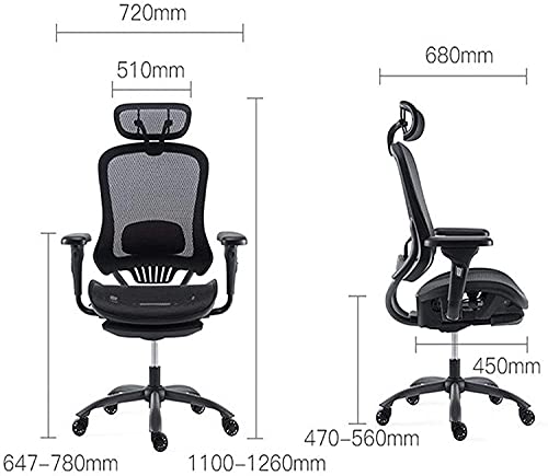 LIUBINGER Silla de Oficina Silla de Oficina reclinable Multifuncional Silla de computadora Silla de Juego Silla de Silla Asiento Cervical Piel de rotación ergonómica Mesa y Silla