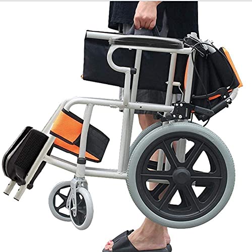 LIUYULONG Silla de Ruedas Silla de rehabilitación médica,Silla de Ruedas Plegable discapacitados de Edad Avanzada de Viajes for Viajes de Viaje Suministros médicos