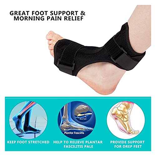 LIZHE Ortesis Ajustable ortesis Plantar Fasciitis Dorsal férula de sujeción del estabilizador de Alivio del Dolor de Alivio del Dolor con la Bola de Masaje (Color : Only Orthosis)