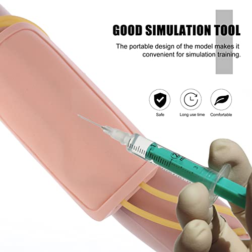 LKZL Entrenador de Práctica IV Portátil, Brazo de Práctica de Flebotomía Y Venopunción, para La Formación de Aprendices de Enfermería Inyección Intravenosa, Infusión Y Habilidad Intravenosa